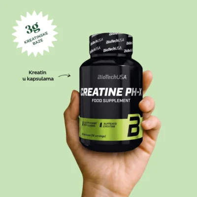 BioTech USA Creatine PH-X 90 kreatin u kapsulama