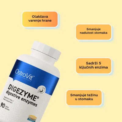 DigeZyme® Digestive Enzymes - 90 tableta - OstroVit