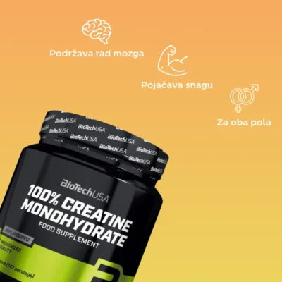 100% Creatine Monohydrate 500g – BioTechUSA internet prodaja suplemenata