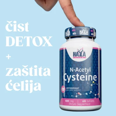 N-Acetyl L-Cystein (NAC) - N acetil cistein - 600 mg - 60 tableta - Haya Labs internet prodaja suplemenata