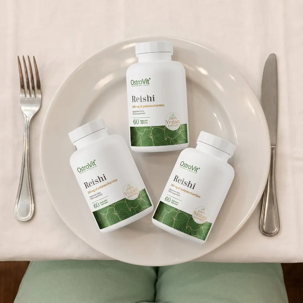 Reishi (Reiši) Vege Gljiva (Ganoderma Lucidum) - 60 kapsula - OstroVit internet prodaja suplemenata